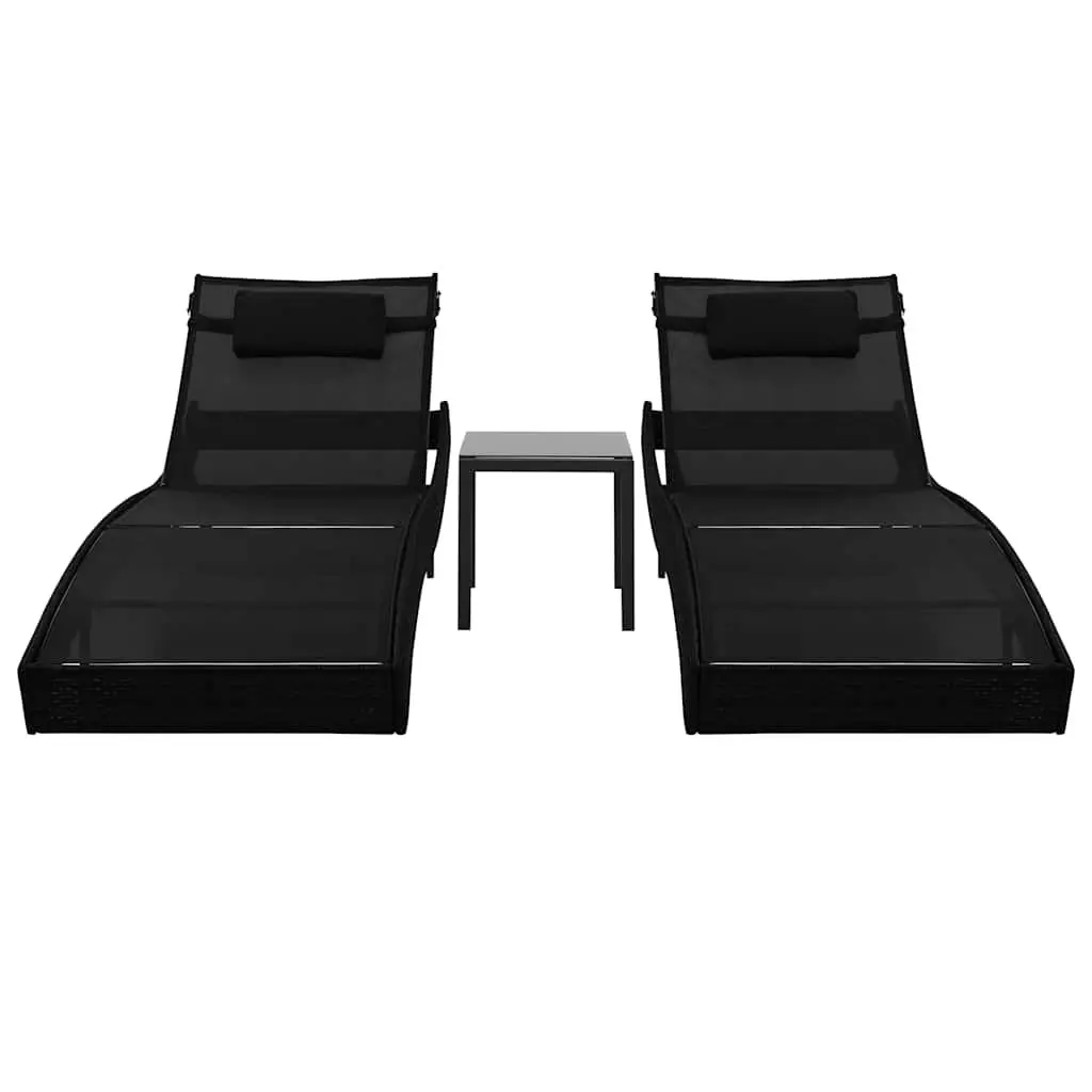 Sun Loungers Set for Outdoor Use