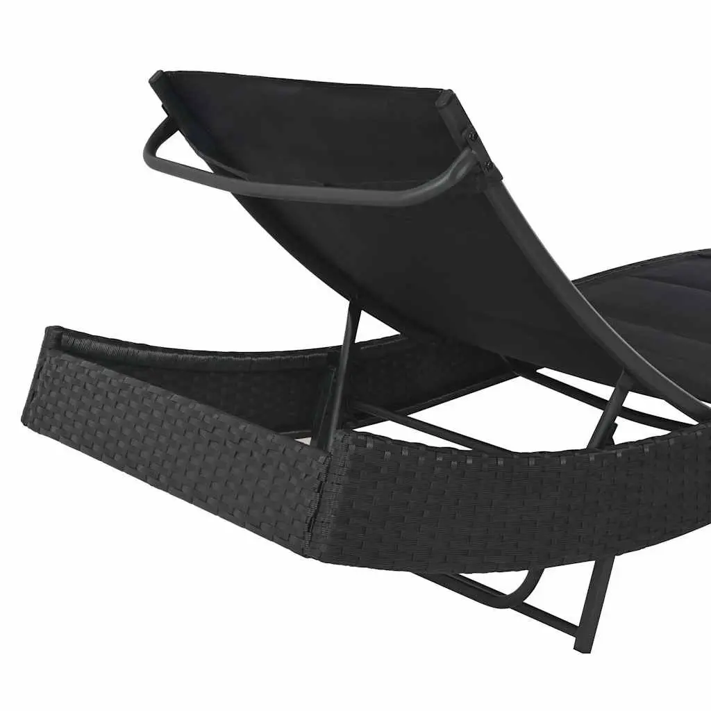 Rattan Sun Lounger with Easy Assembly