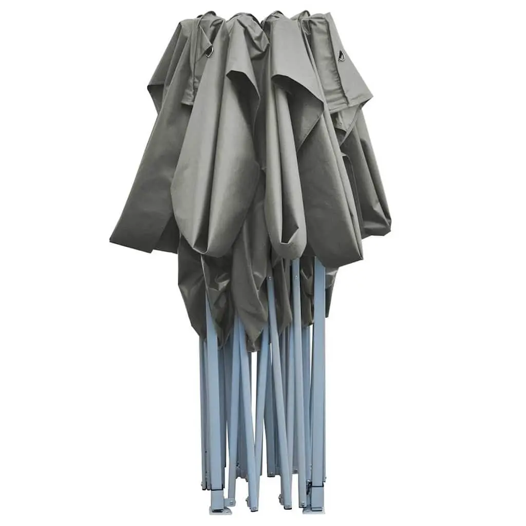 Foldable Pop-Up Tent Anthracite 3x4.5m Heavy-Duty Steel Frame Water and UV Resistant Oxford Fabric Roof