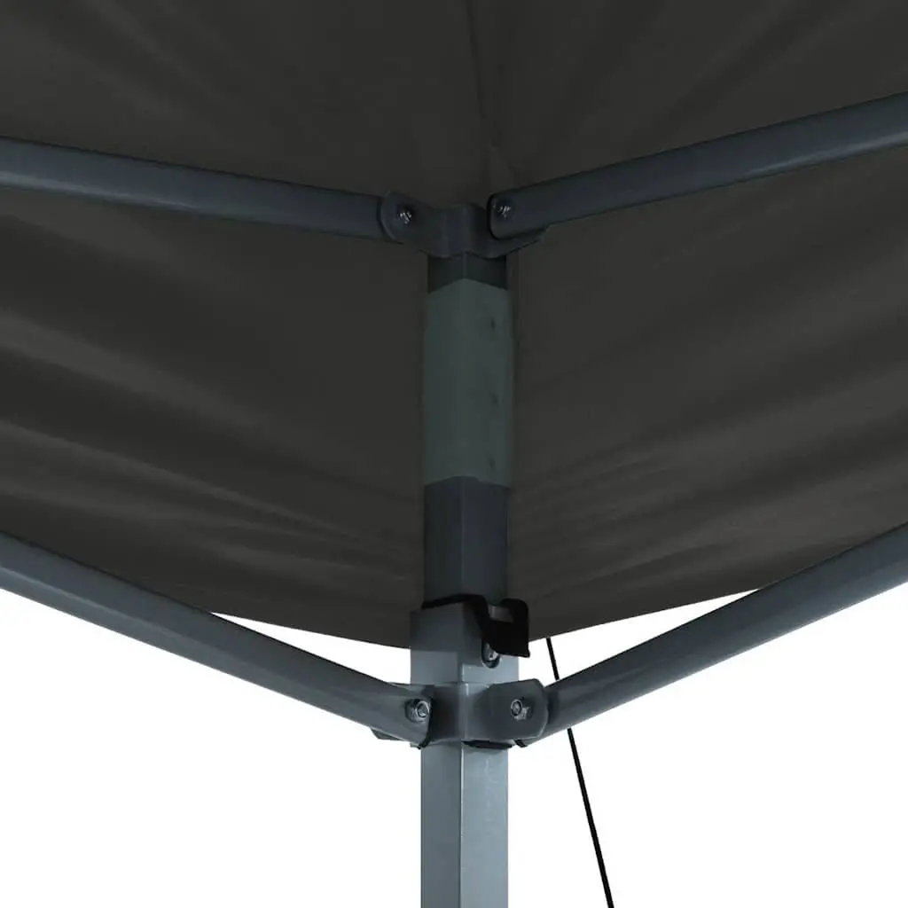 Foldable Pop-Up Tent Anthracite 3x4.5m Heavy-Duty Steel Frame Water and UV Resistant Oxford Fabric Roof