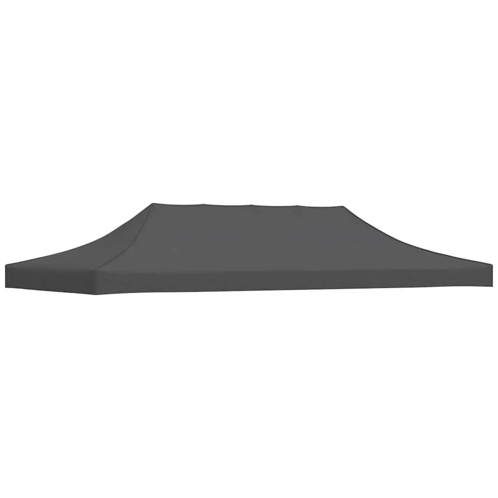 Party Tent Roof Anthracite 3x6 m UV and Weather Resistant Replacement Canopy Top