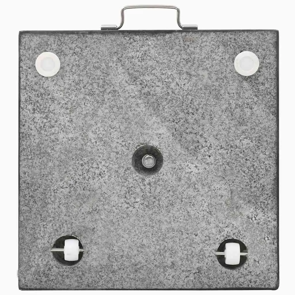 Parasol Base Black Square Granite Outdoor Umbrella Stand Stainless Steel Tube