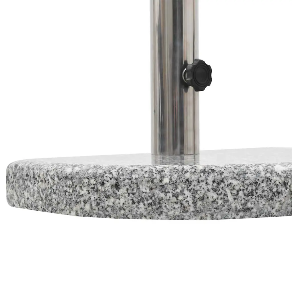 Parasol Base Granite Curved Grey 10kg Outdoor Umbrella Stand Weighted Stable