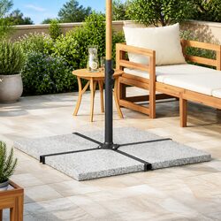 25 kg Grey Square Umbrella Weight Plate