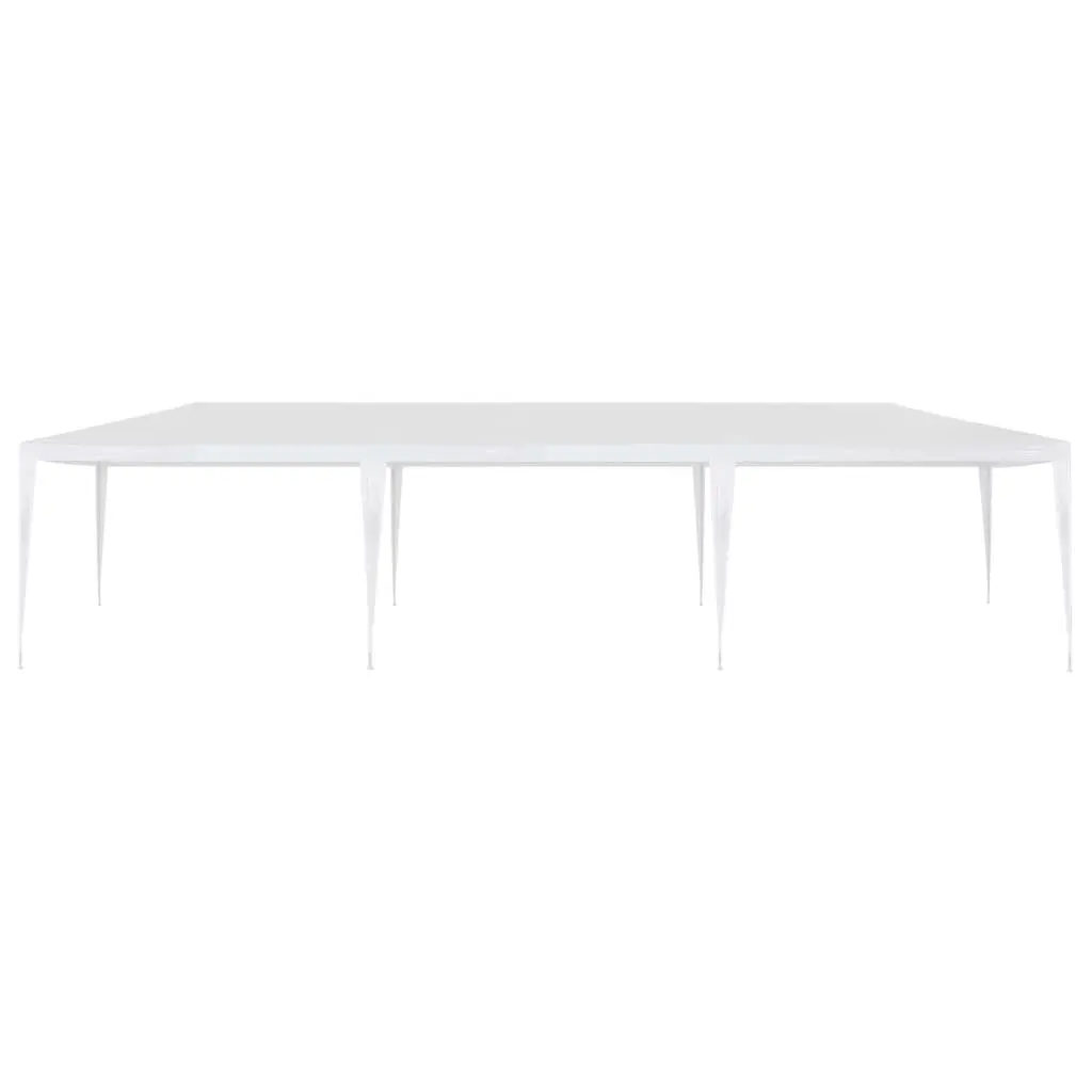 Party Tent White 3x9 m Outdoor Canopy Gazebo UV and Water Resistant Polyethylene Cover Rust Resistant Steel Frame