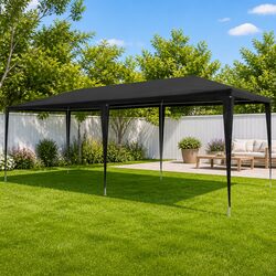 Party Tent 3x6m Outdoor Canopy Gazebo Anthracite PE Garden Shelter Patio Marquee
