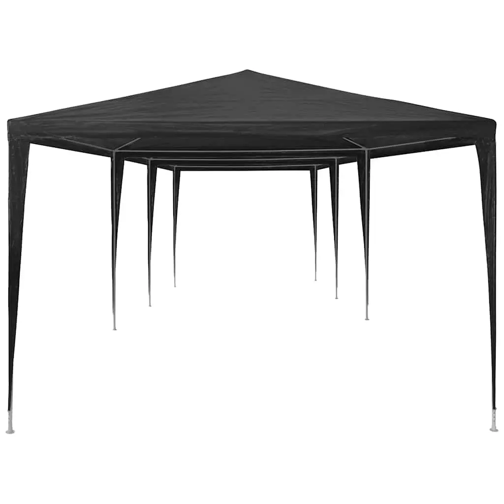 Party Tent Anthracite 3x9m Outdoor Gazebo Canopy Durable Polyethylene UV Water Resistant