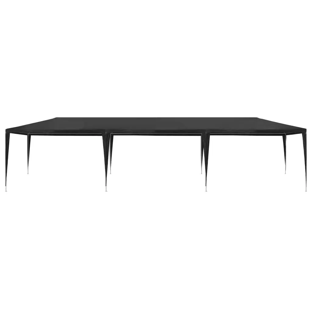 Party Tent Anthracite 3x9m Outdoor Gazebo Canopy Durable Polyethylene UV Water Resistant