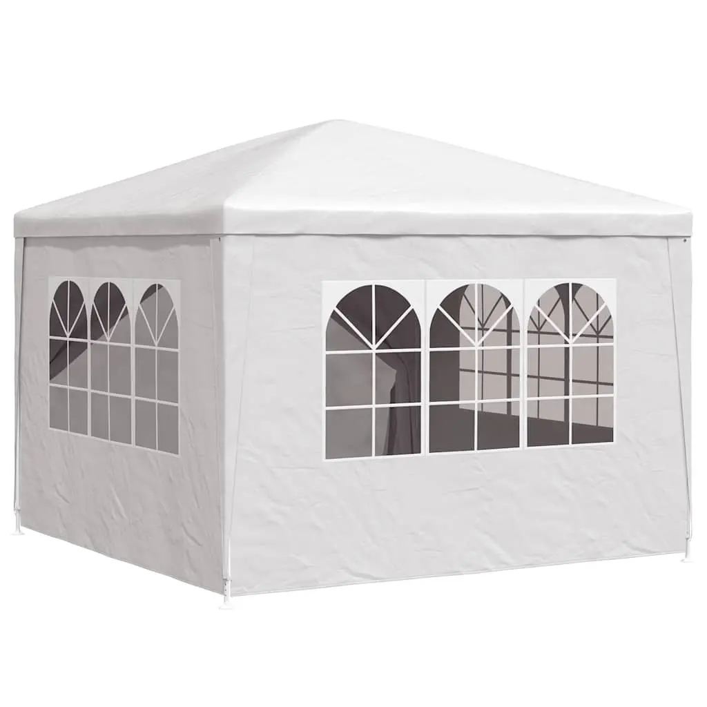 Party Tent White 3x3 m Outdoor Canopy Gazebo with UV and Water Resistant Fabric and Rust Resistant Steel Frame