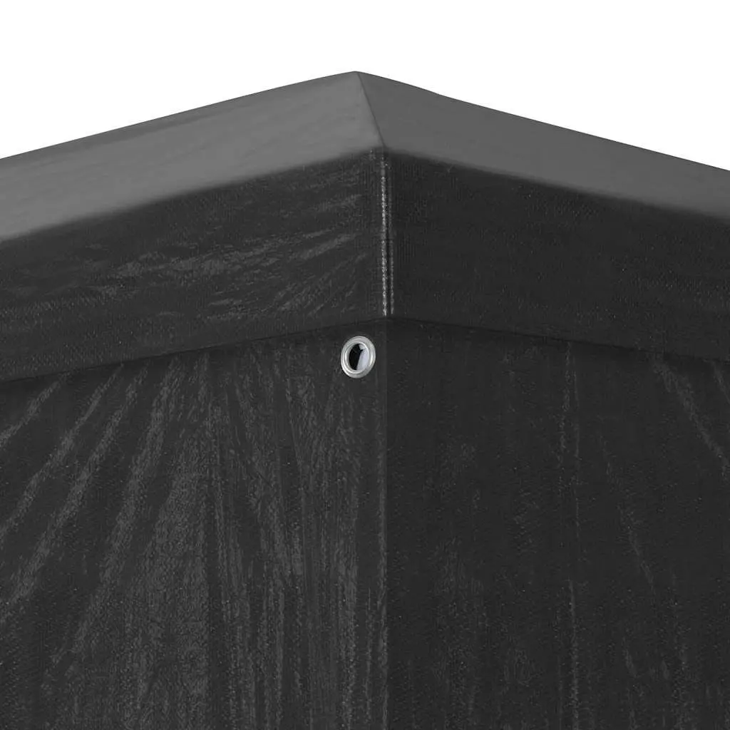 Party Tent Anthracite 3x6 m Outdoor Canopy Gazebo with Side Panels and Zip Door