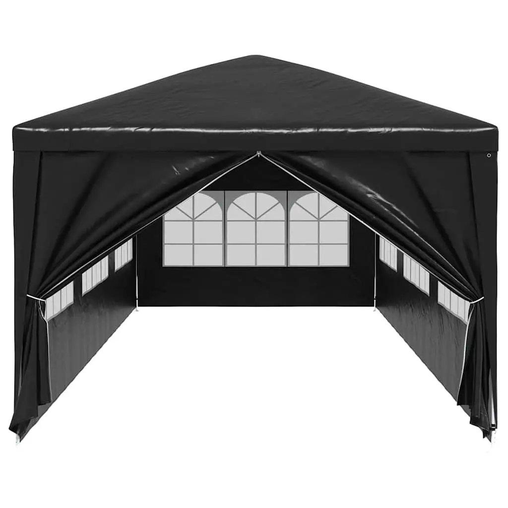 Party Tent Anthracite 3x9m UV and Water Resistant Canopy with Side Panels