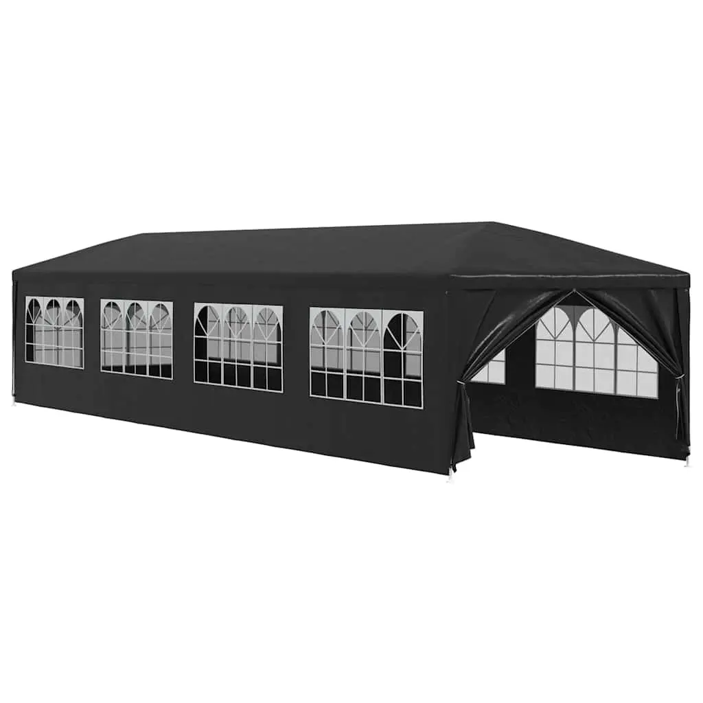 Party Tent Anthracite 3x12 m Outdoor Gazebo with Side Panels and Doors