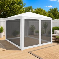 Compact and Reliable 3x3m Party Tent with Mesh Walls