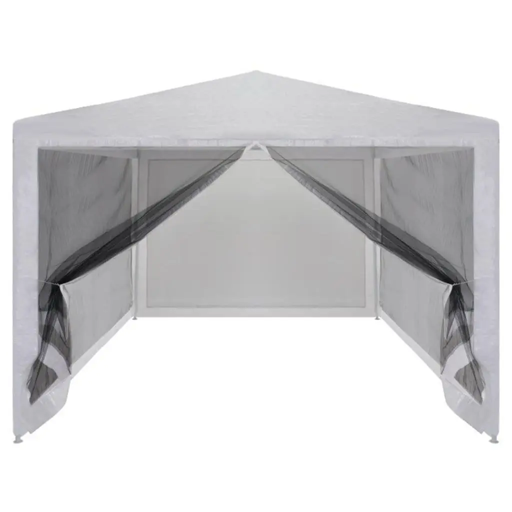 Party Tent White 3x3m Outdoor Canopy Gazebo with Mesh Sidewalls