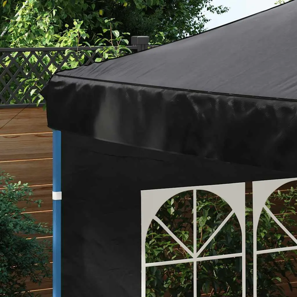 Marquee Tent Sidewall Anthracite 300x300cm Weather-Resistant with Window 2 Piece
