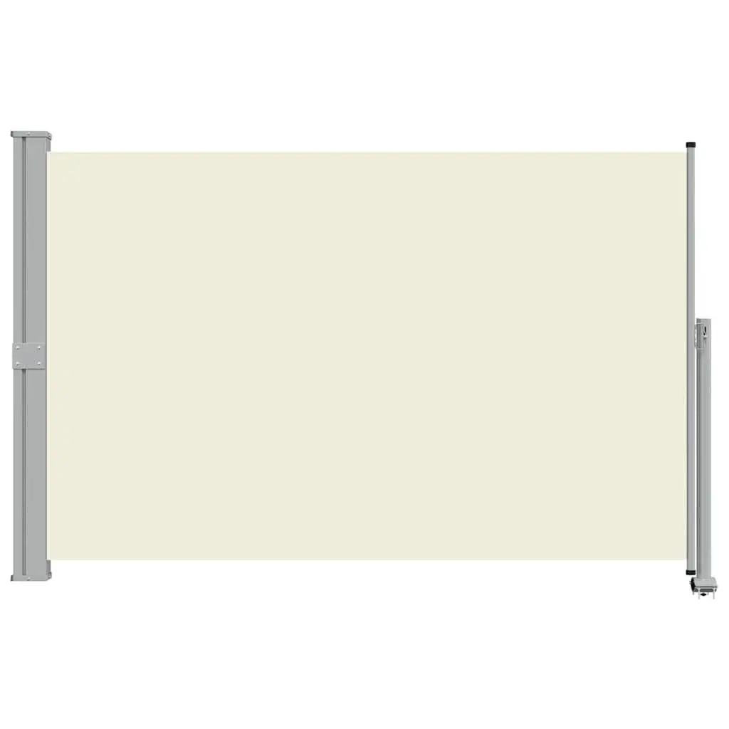 Retractable Side Awning Cream 160 x 300 cm Outdoor Sunshade Privacy Screen