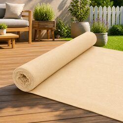 Beige HDPE Privacy Net for Gardens: 1.5m x 25m