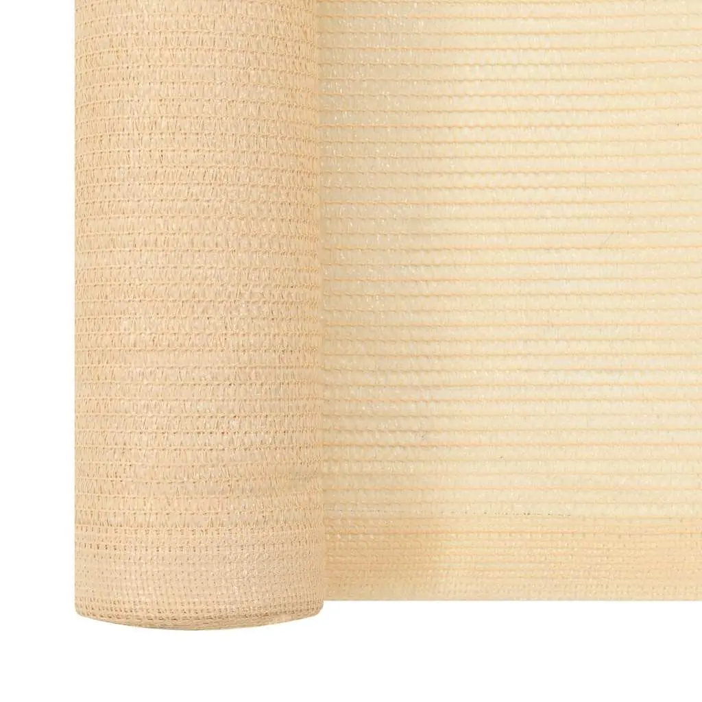 Privacy Shade Net Beige 2x25m HDPE UV Resistant Mould Resistant Outdoor Garden Balcony Patio Screen