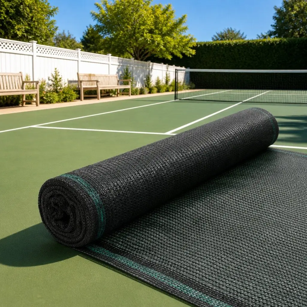 Tennis Court Screen Green 1.8 x 25m HDPE Windbreak Privacy Barrier