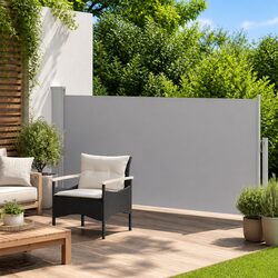 Concise Retractable Side Awning 140 x 300 cm for Outdoors