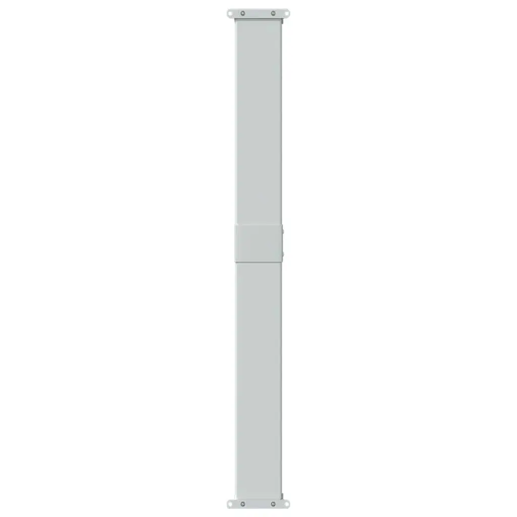 Retractable Side Awning Grey 140 x 300 cm Automatic Roll-back Function UV-proof Polyester Screen