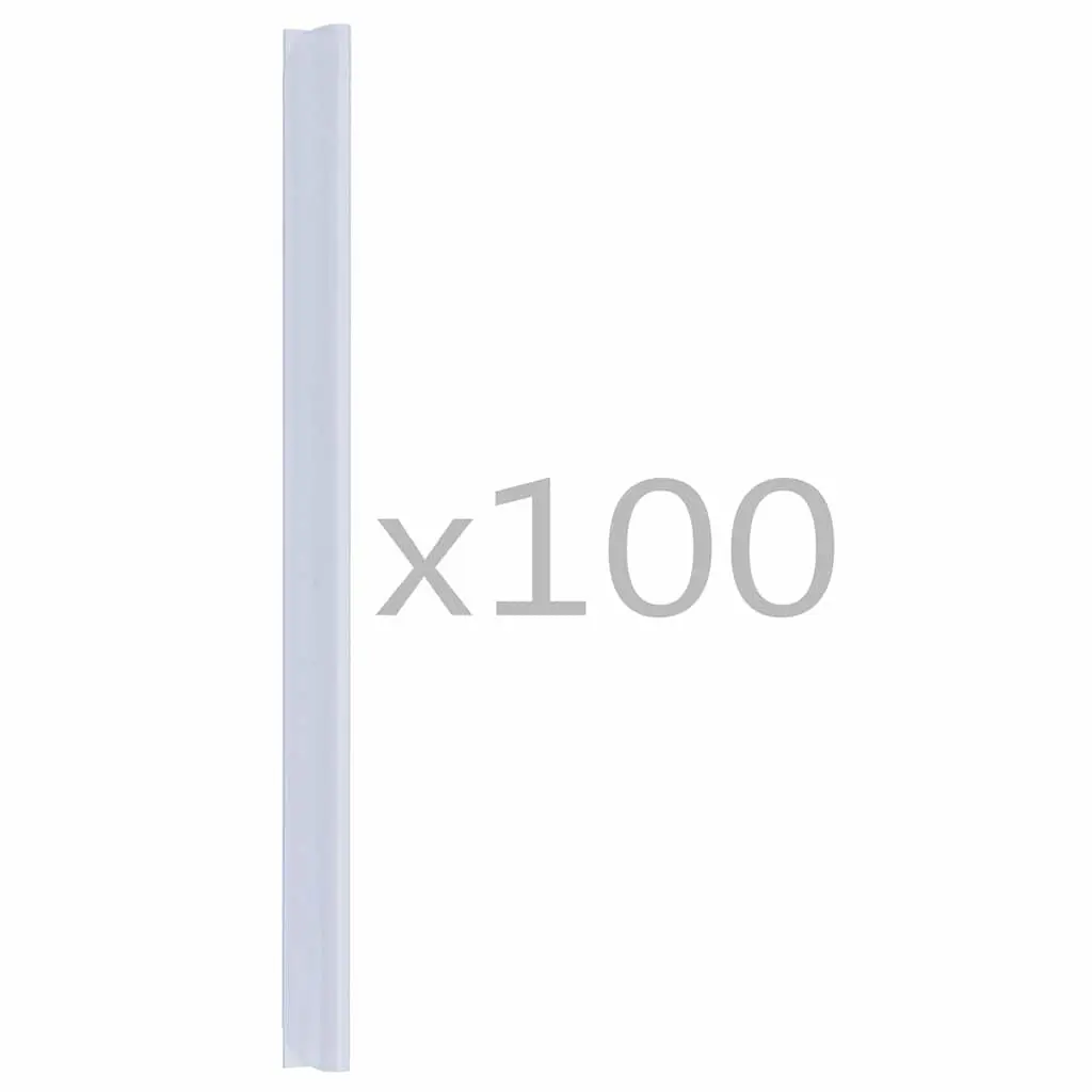 Fence Strip Clips Transparent Weather Resistant 100 Piece