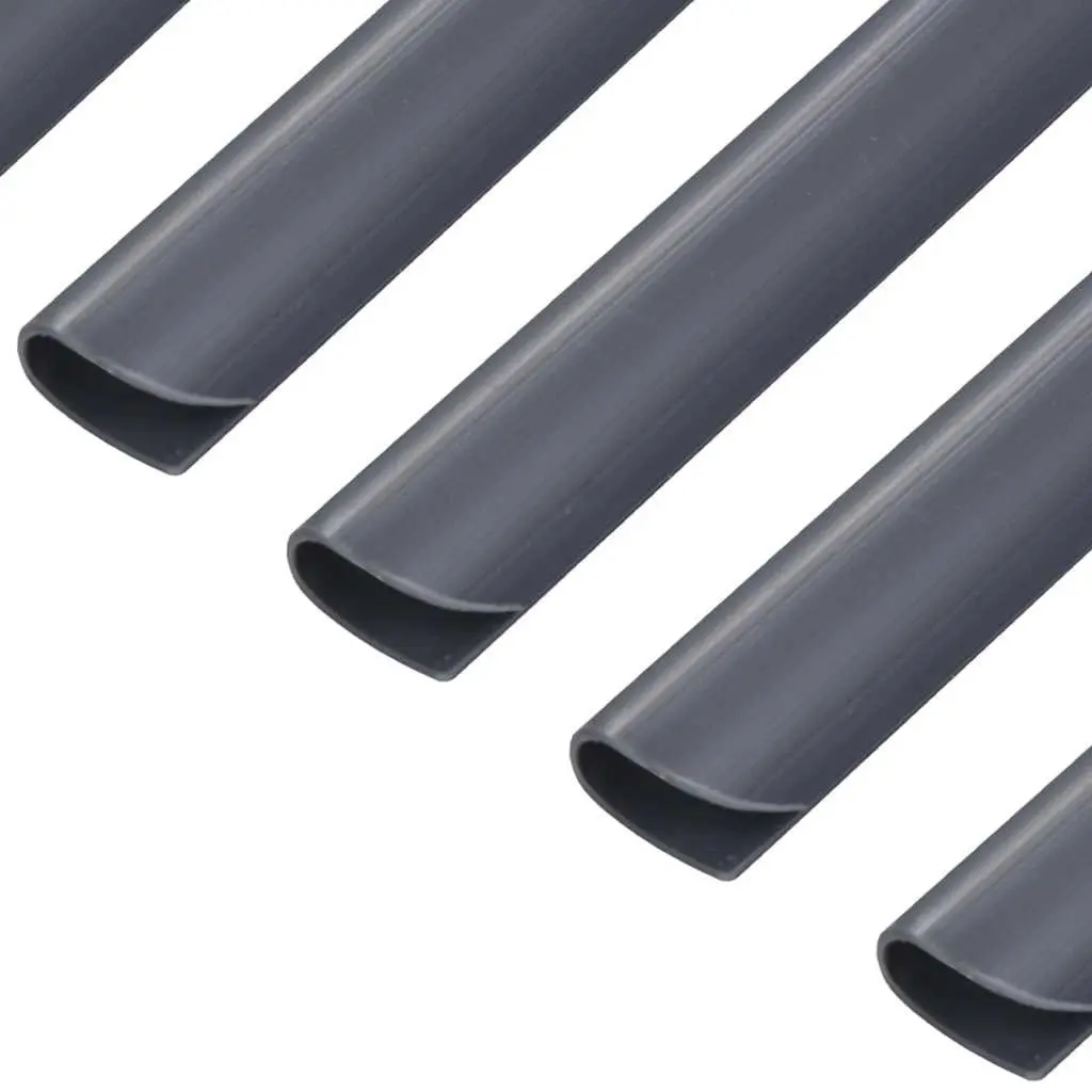 Fence Strip Clips Anthracite 100 pcs Weather and UV Resistant PVC Mounting Fasteners