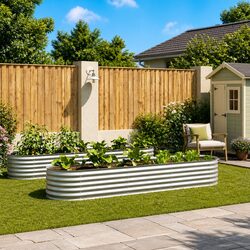 Compact and Sturdy Raised Garden Bed 320x80x44cm