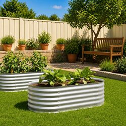 Galvanised Steel Garden Bed: Spacious & Durable