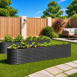 Galvanised Steel Garden Raised Bed
