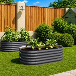Garden Raised Bed 160x80x44 cm for Outdoor Use