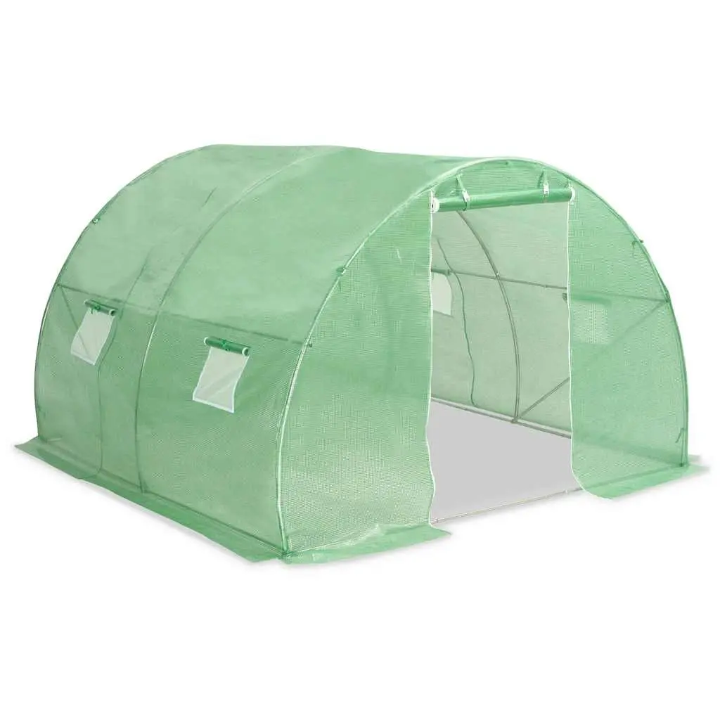 Greenhouse Green 300x300x200cm Galvanised Steel Frame PE Mesh Durable Weather Protection