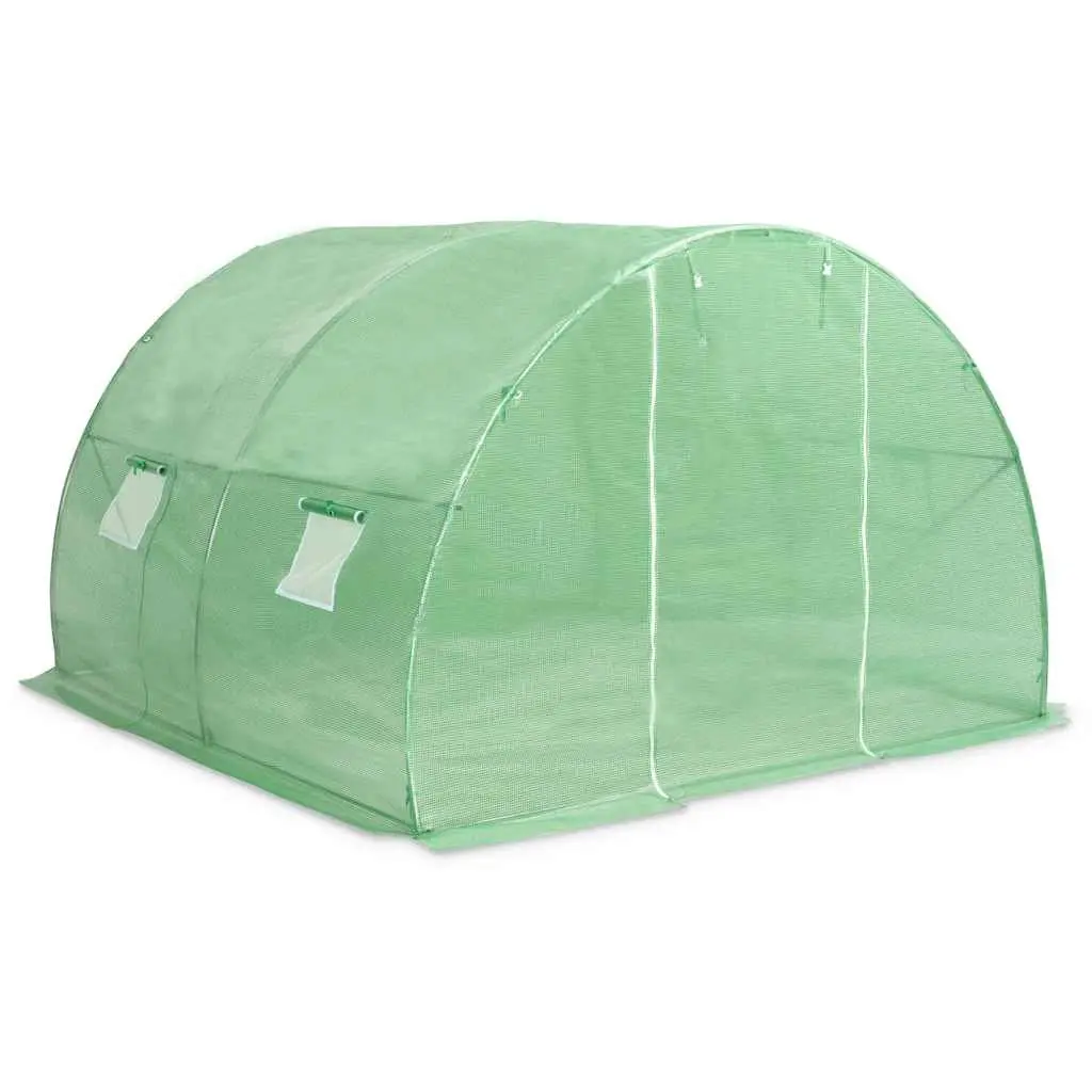 Greenhouse Green 300x300x200cm Galvanised Steel Frame PE Mesh Durable Weather Protection