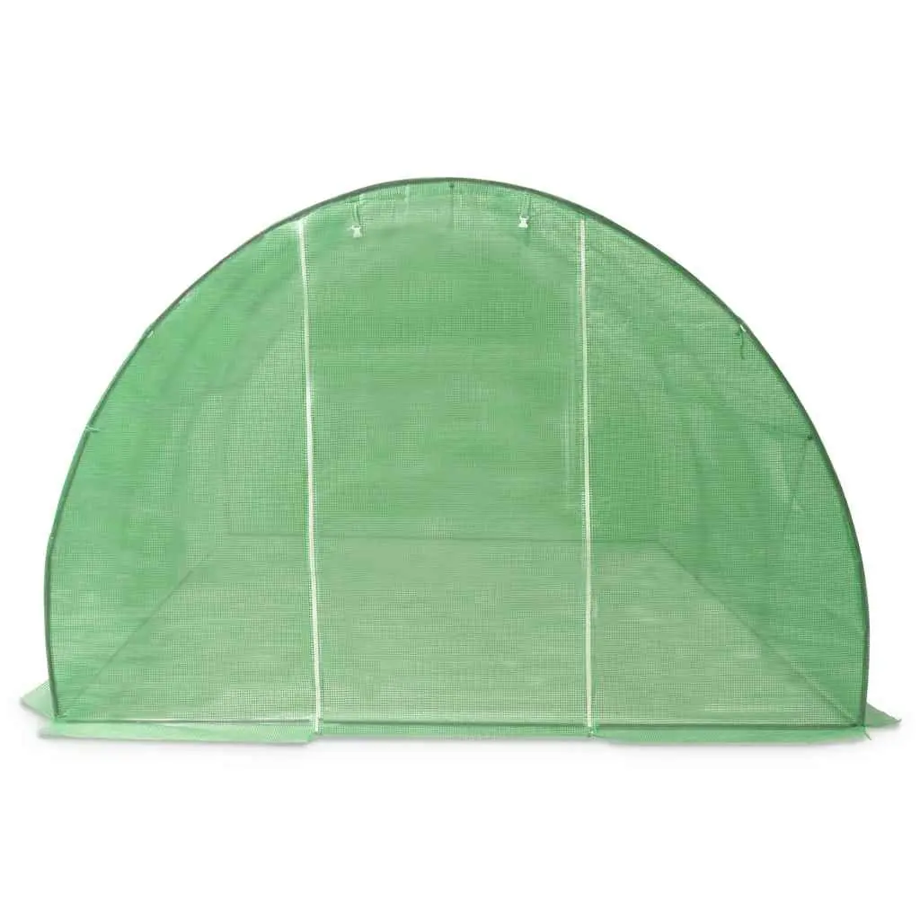 Greenhouse Green 13.5m² PE Mesh Fabric Steel Frame Ventilation