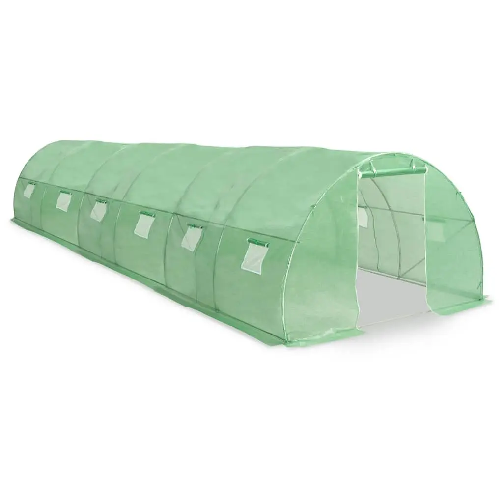 Greenhouse Green 900x300x200 cm Spacious with Ventilation Windows and Door