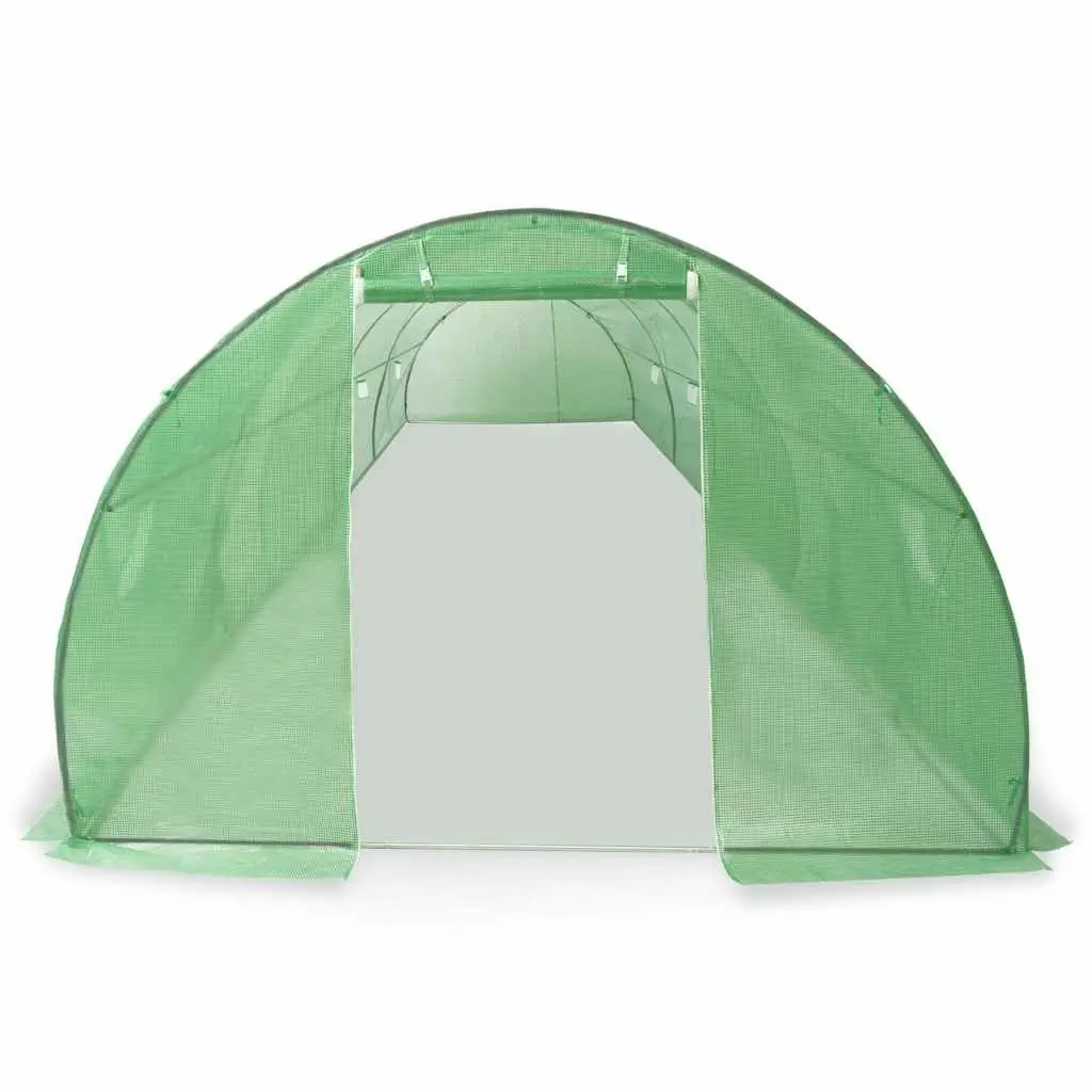 Greenhouse Green 900x300x200 cm Spacious with Ventilation Windows and Door