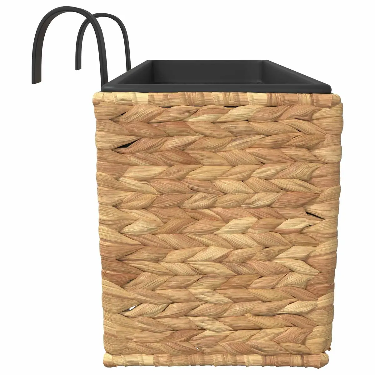 Water Hyacinth Planters Brown 2 Piece Indoor Plant Pots with Removable Containers