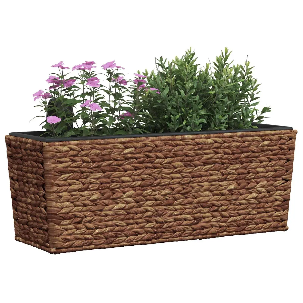 Water Hyacinth Planters Brown Indoor Plant Pots Removable Containers Set 2 Piece