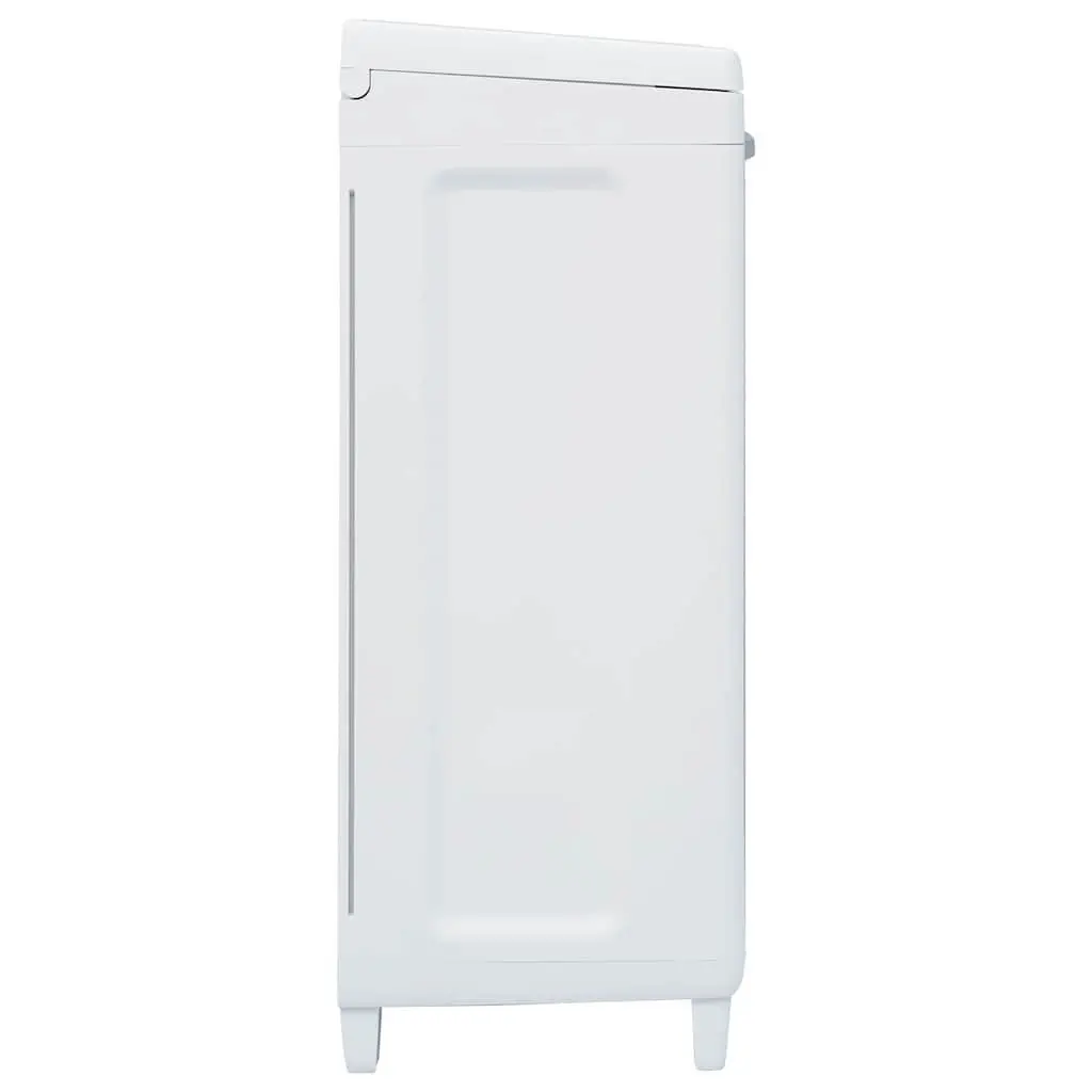 Garden Dustbin Light Grey 65x38x102cm 3 Bag Holders Outdoor Recycling Waste Bin