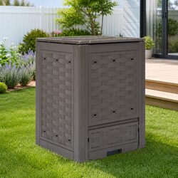 300L Rattan Look Garden Composter