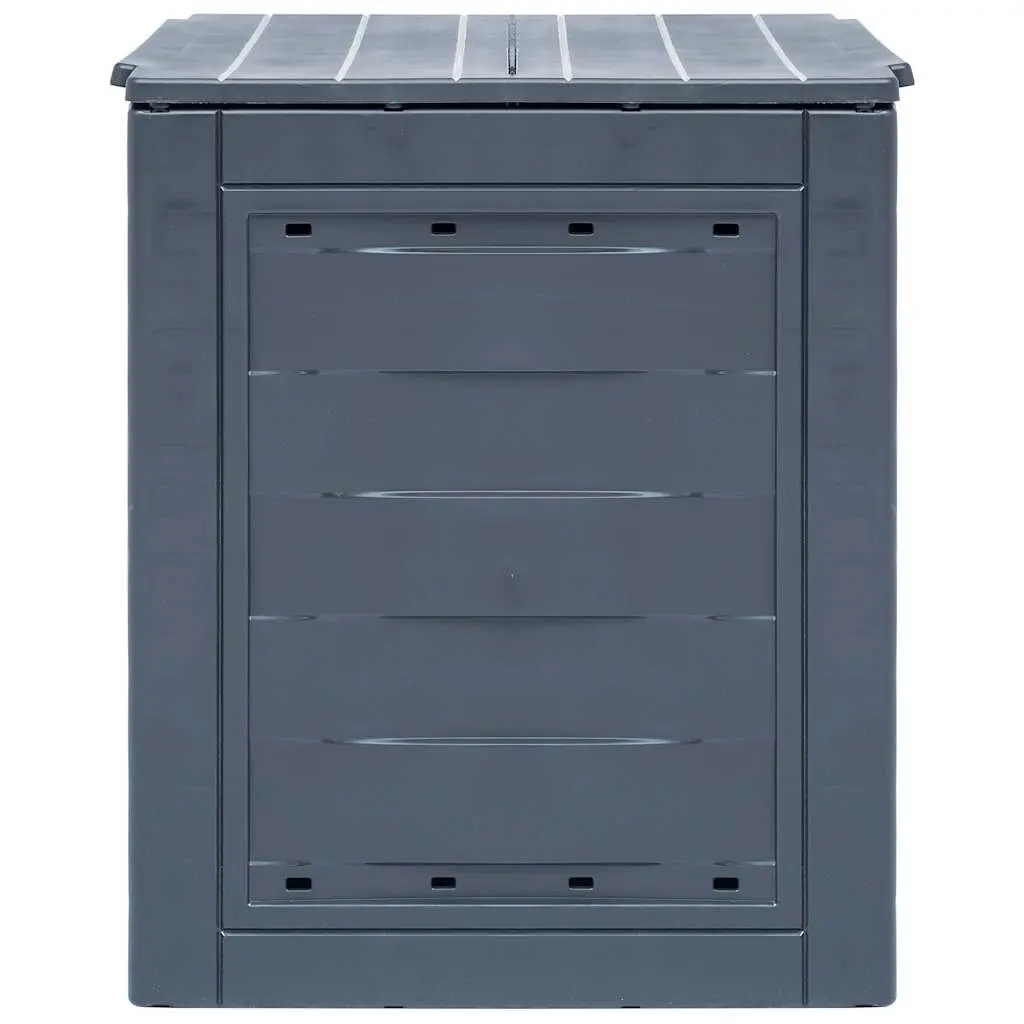 Garden Composter Square Bin Waste Container Organic Recycling 260L Grey