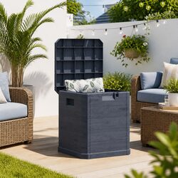 90L Anthracite Outdoor Storage Box