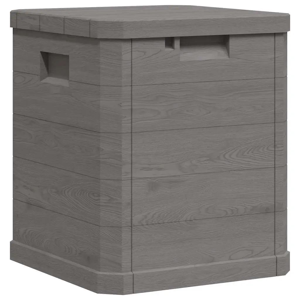 Garden Storage Box 90L Brown Outdoor Patio Deck Shed Organiser Container Bench