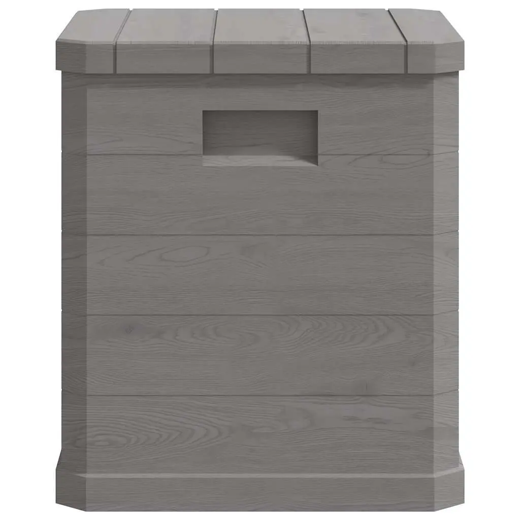 Garden Storage Box 90L Brown Outdoor Patio Deck Shed Organiser Container Bench