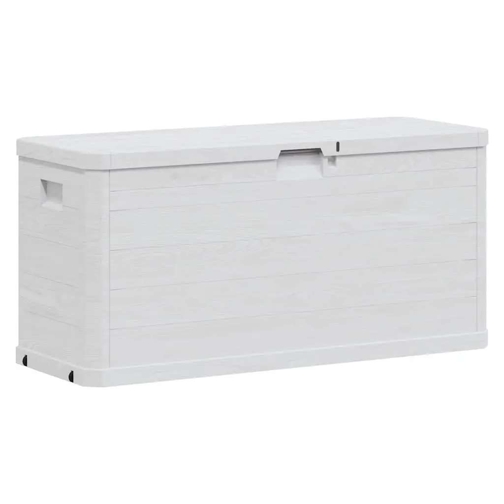Garden Storage Box 280L Outdoor Container Grey Plastic Weatherproof Deck Patio