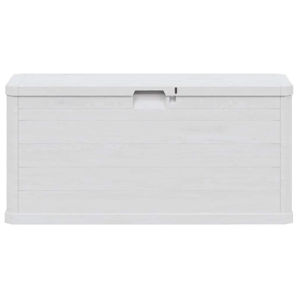 Garden Storage Box 280L Outdoor Container Grey Plastic Weatherproof Deck Patio