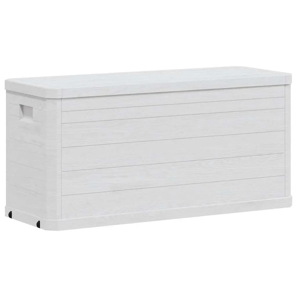 Garden Storage Box 280L Outdoor Container Grey Plastic Weatherproof Deck Patio