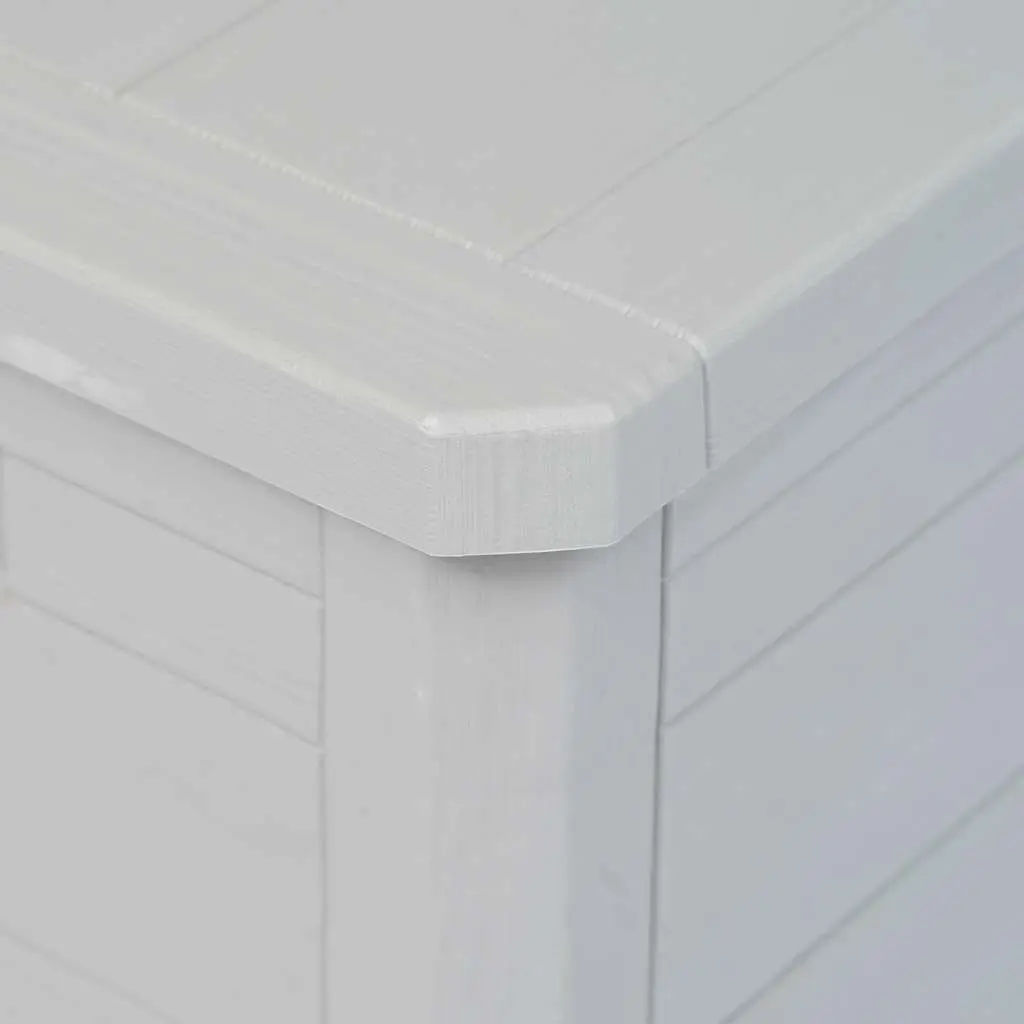 Garden Storage Box 280L Outdoor Container Grey Plastic Weatherproof Deck Patio