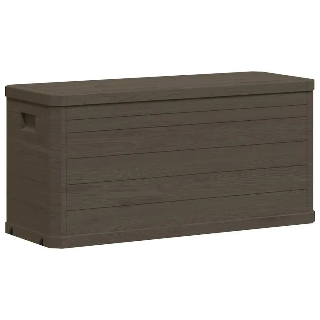 Garden Storage Box 280L Outdoor Furniture Deck Patio Backyard Organiser Brown