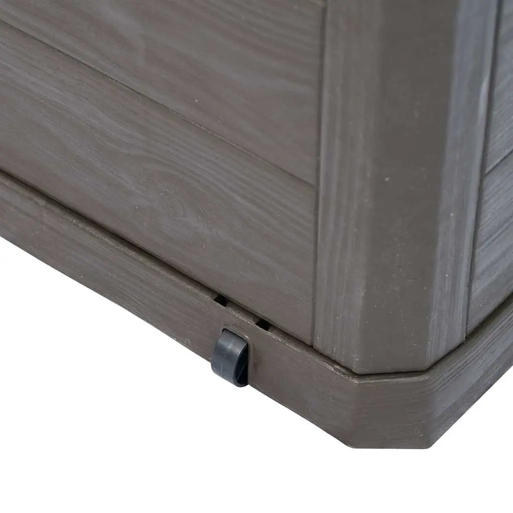 Garden Storage Box 280L Outdoor Furniture Deck Patio Backyard Organiser Brown